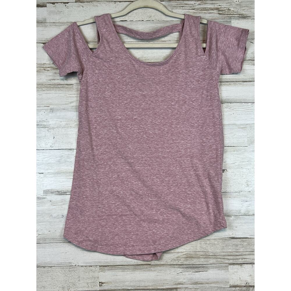 BlueLemon T-shirt Cut Outs in Front Strappy In Back Pink Size Small